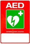 AED location sticker